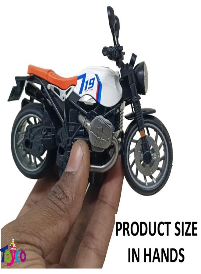 toyco® Diecast Motorcycle Toy Bike for Kids | 1:14 Scale Alloy Miniature Model | Pull Back Action, Realistic Replica, Durable Metal & Plastic | Gift for Boys & Girls Age 3+ (Multicolor) (719) - Image 4